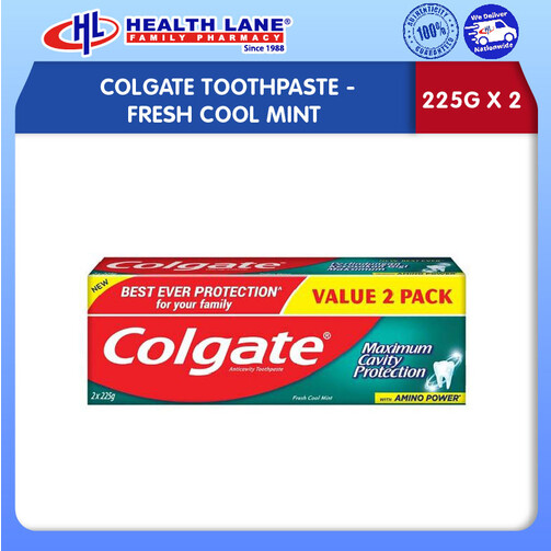 COLGATE TOOTHPASTE-FRESH COOL MINT (250Gx2)